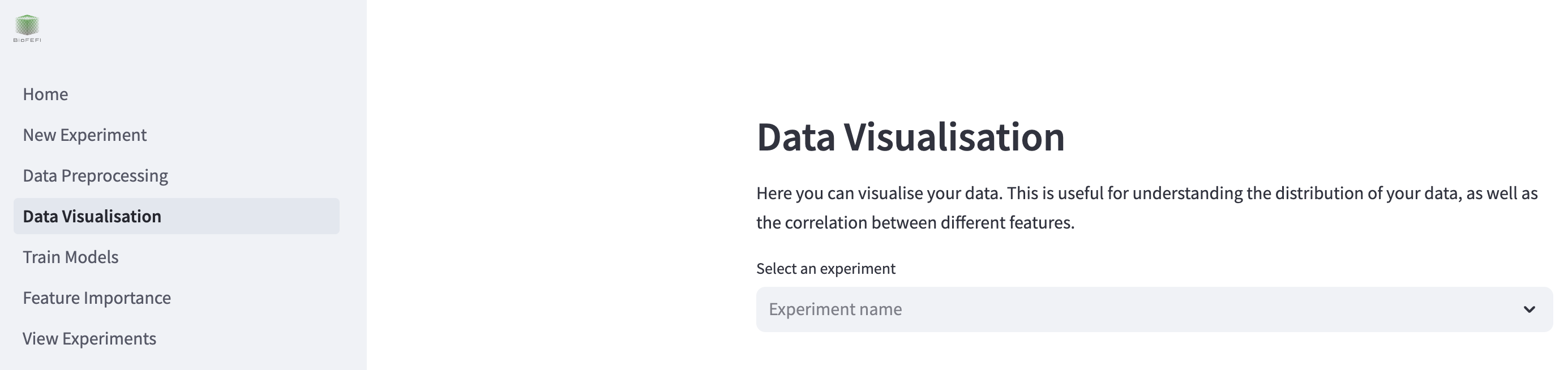 Data Visualisation Page