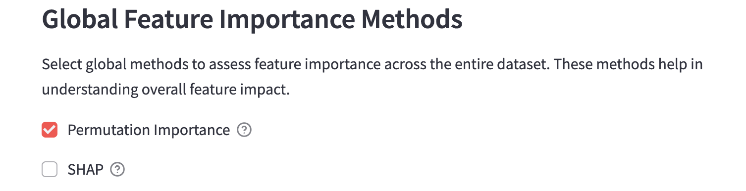 Global feature importance